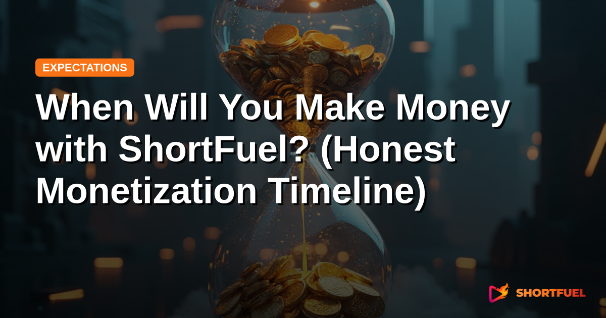 When Will You Make Money with ShortFuel? (Honest Monetization Timeline)