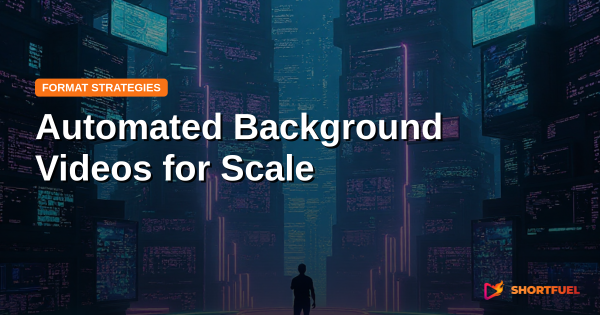 Automated Background Videos for Scale