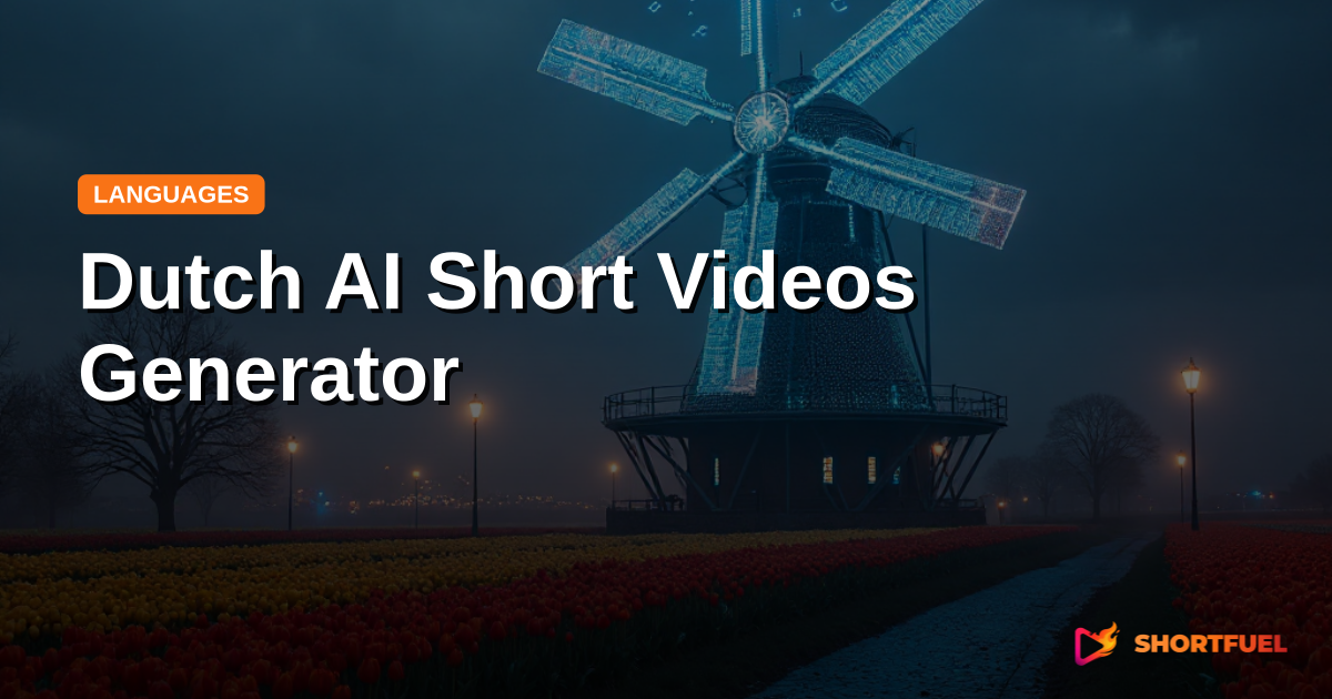 Dutch AI Short Videos Generator