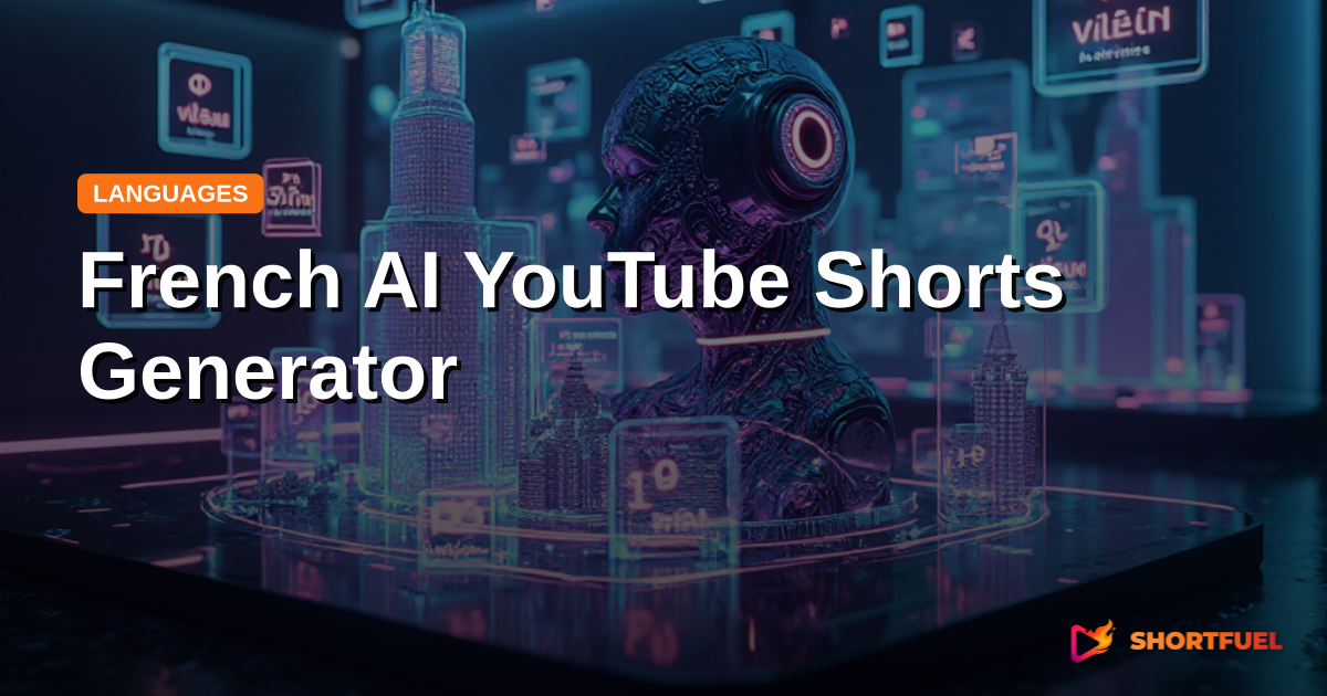 French AI YouTube Shorts Generator