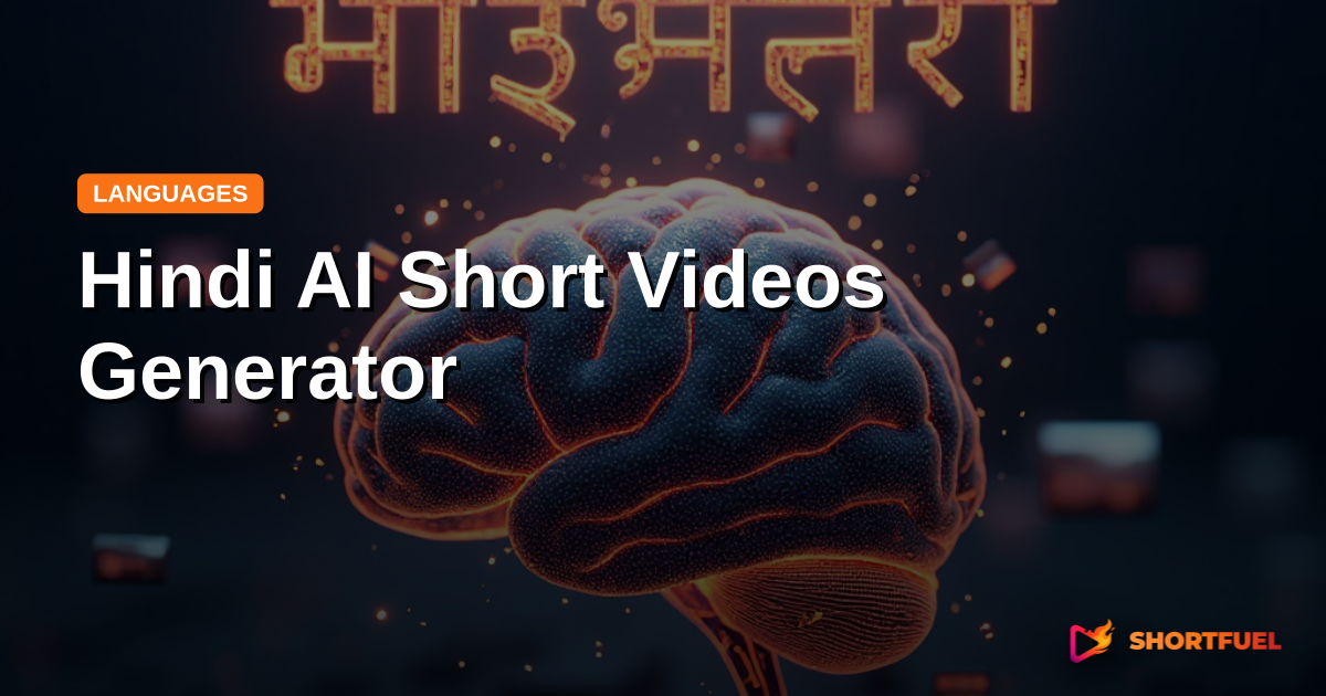 Hindi AI Short Videos Generator
