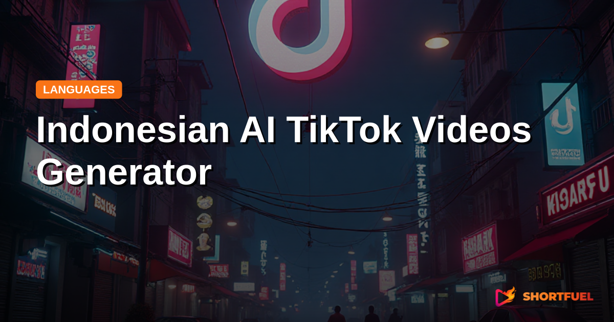 Indonesian AI TikTok Videos Generator