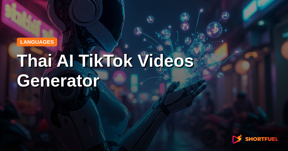Thai AI TikTok Videos Generator