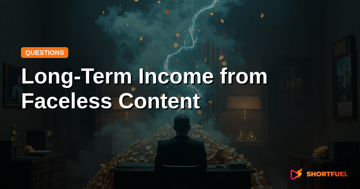 Long-Term Income from Faceless Content