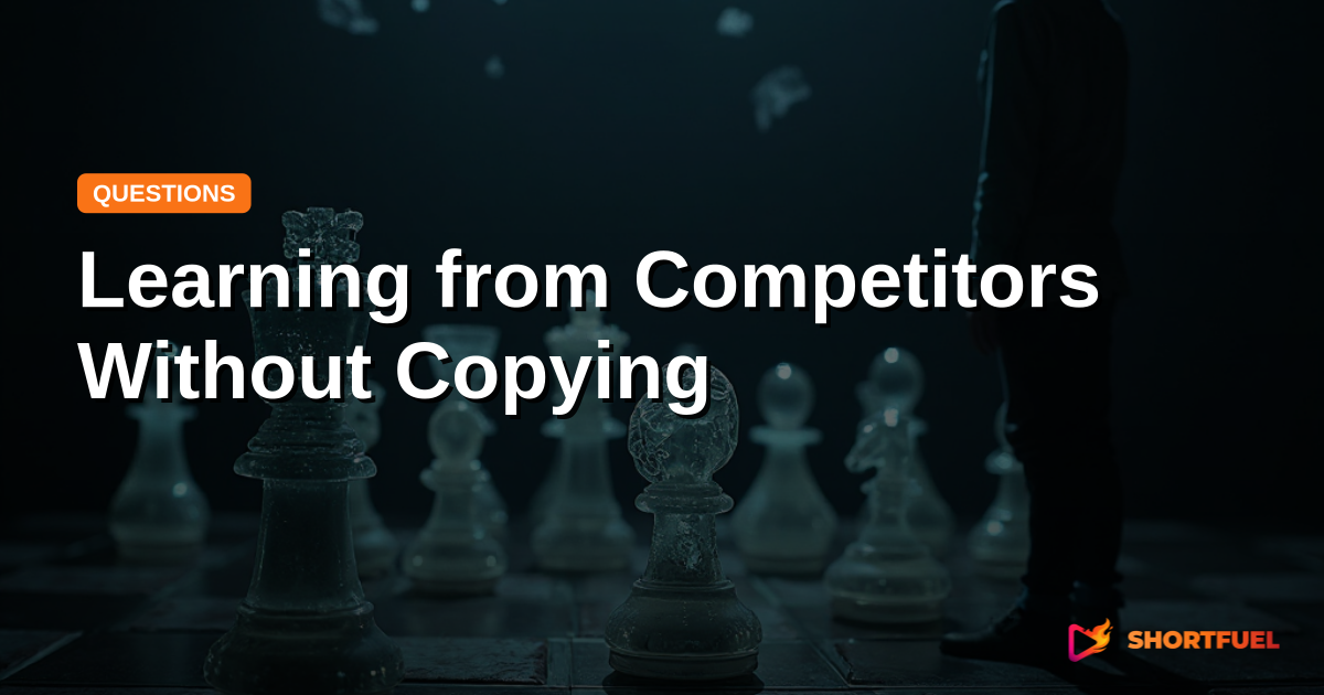 Learning from Competitors Without Copying