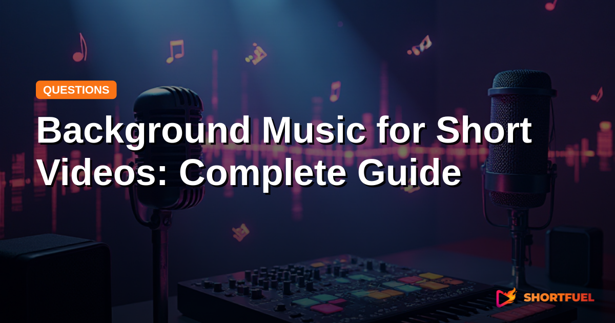 Background Music for Short Videos: Complete Guide