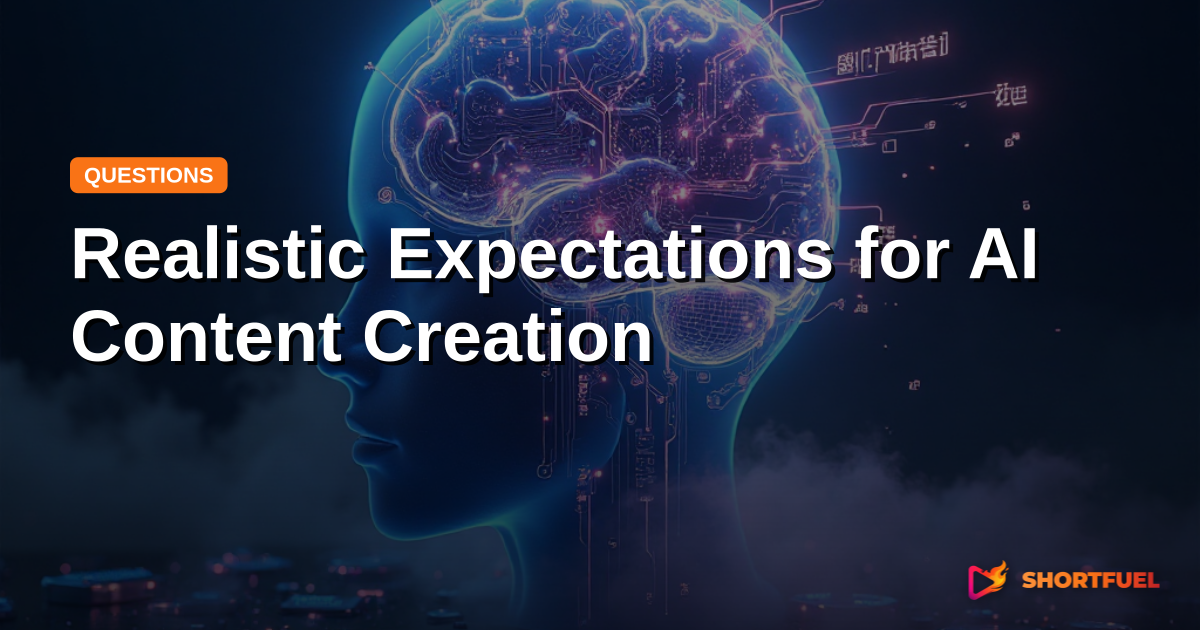 Realistic Expectations for AI Content Creation