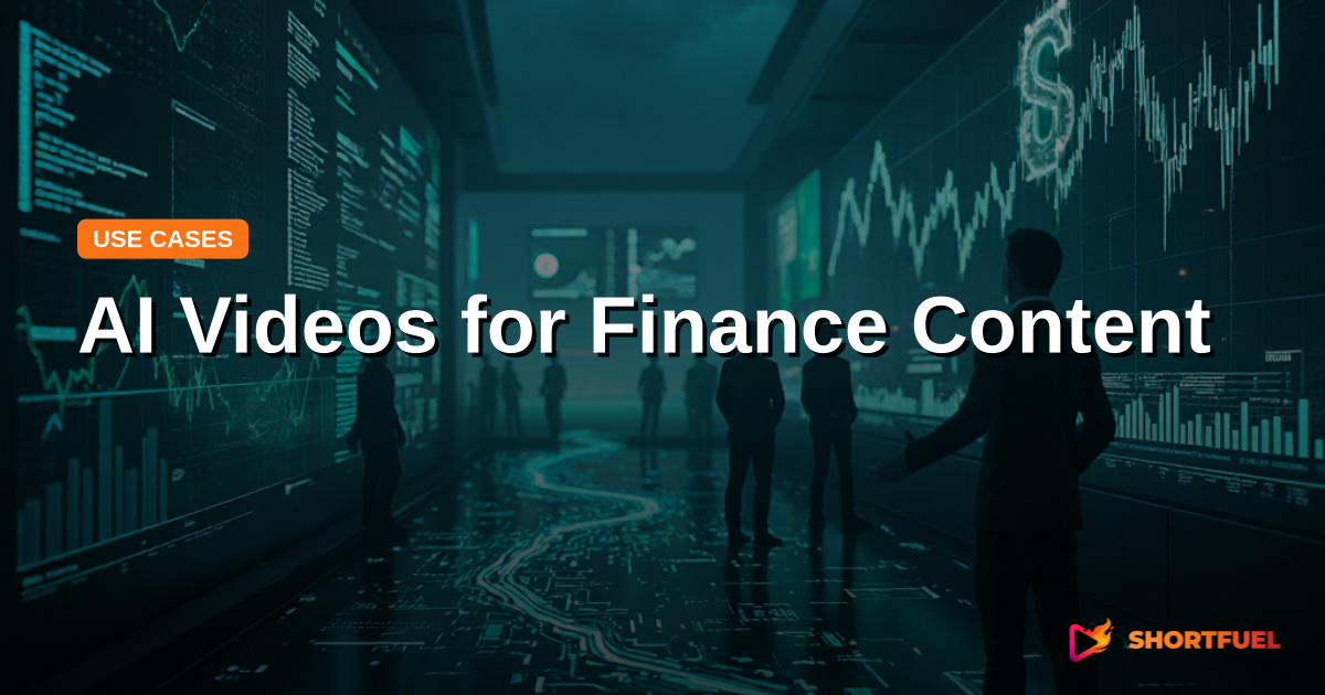 AI Videos for Finance Content