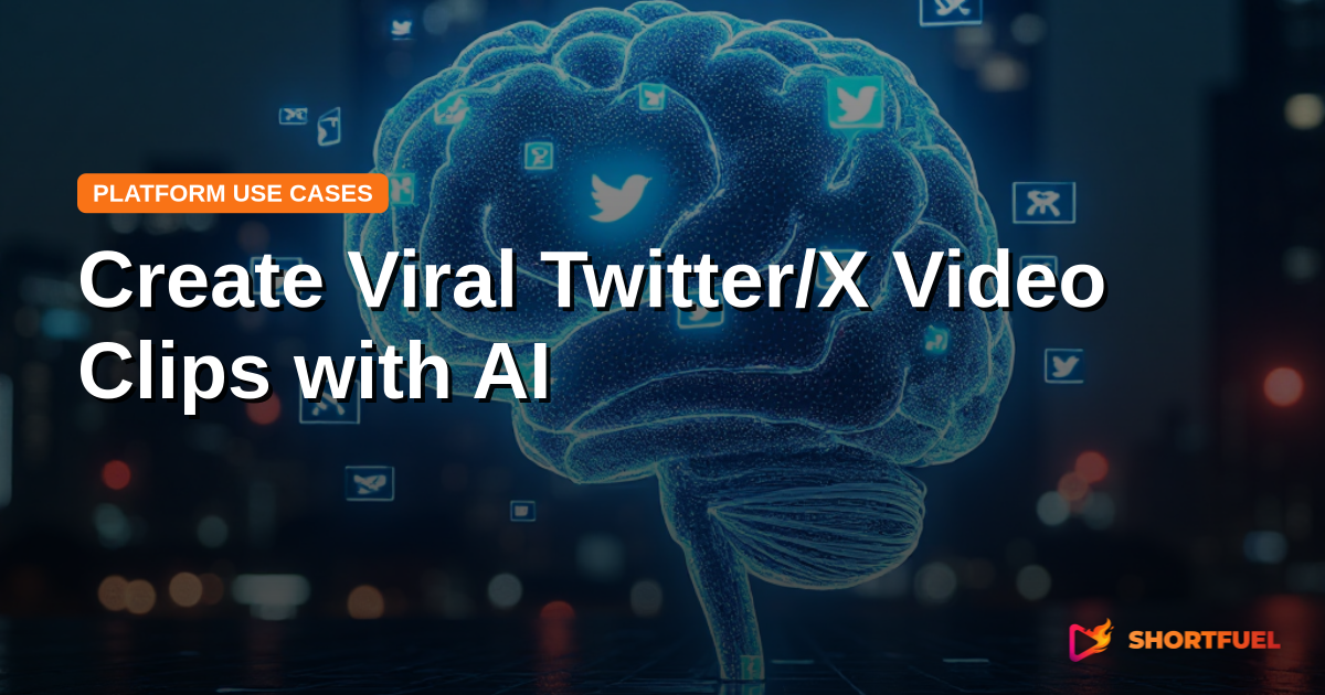 Create Viral Twitter/X Video Clips with AI